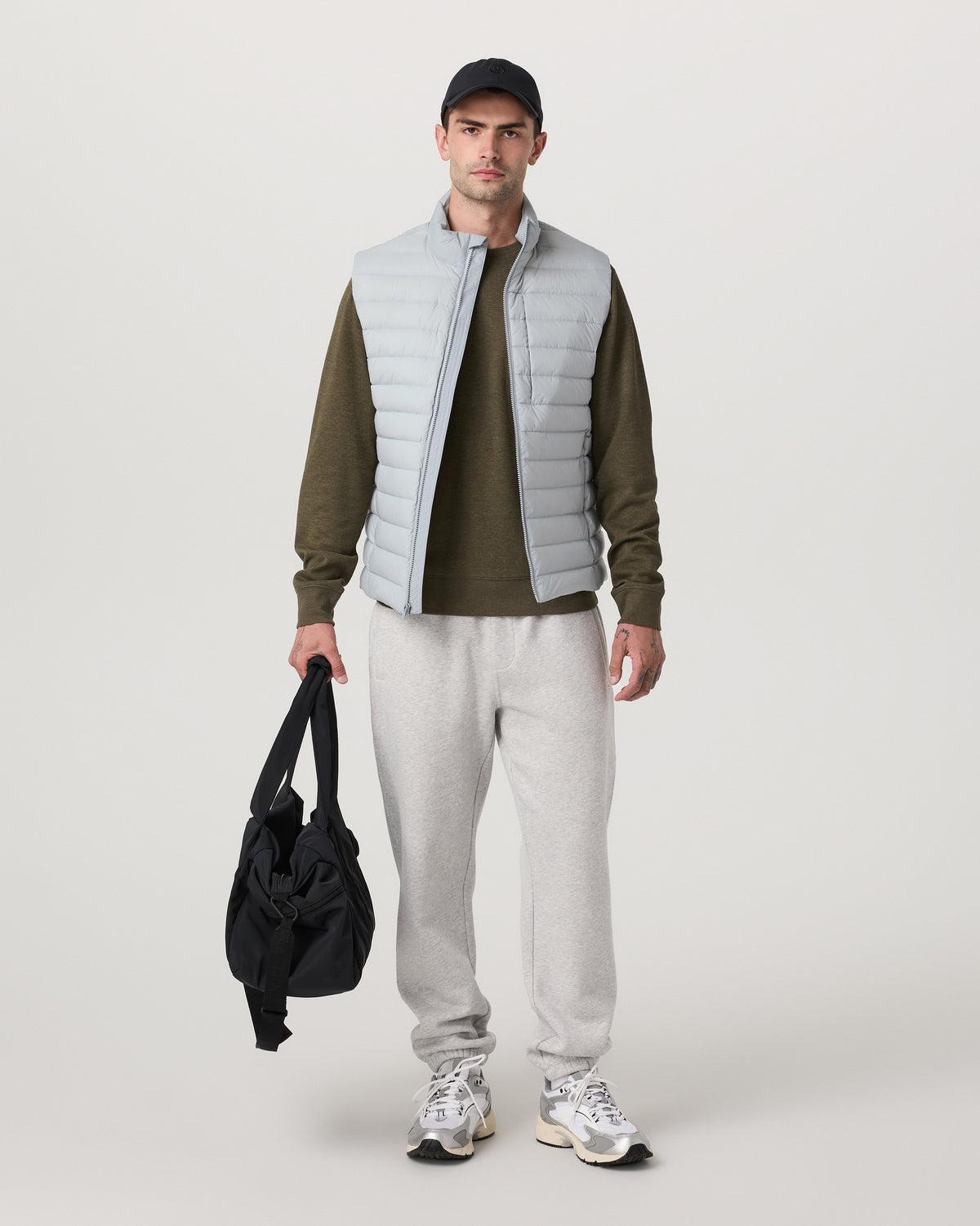 Steadfast Insulated Vest Men's Sea Fog Vest - Vuori