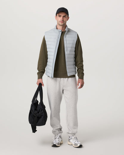 Steadfast Insulated Vest Men's Sea Fog Vest - Vuori