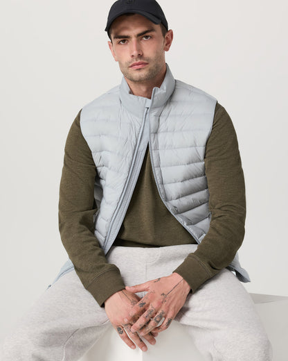 Steadfast Insulated Vest Men's Sea Fog Vest - Vuori