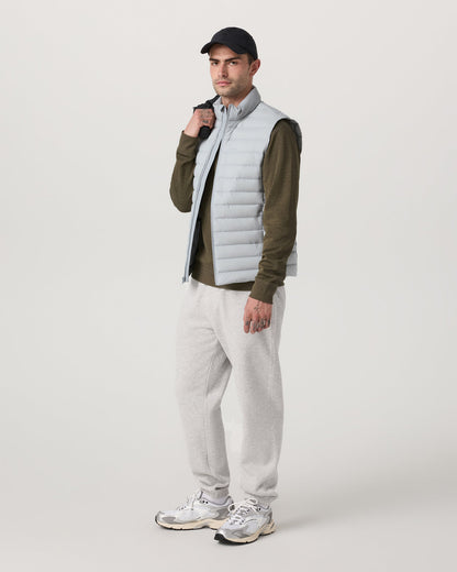 Steadfast Insulated Vest Men's Sea Fog Vest - Vuori