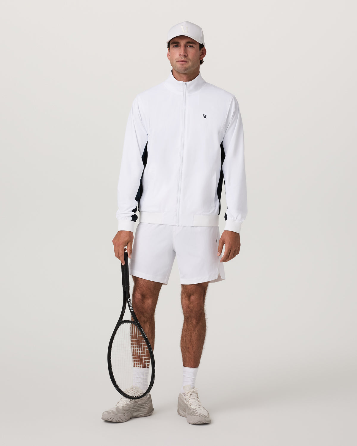 Fleet Jacket Men's White Color Block Jacket - Vuori