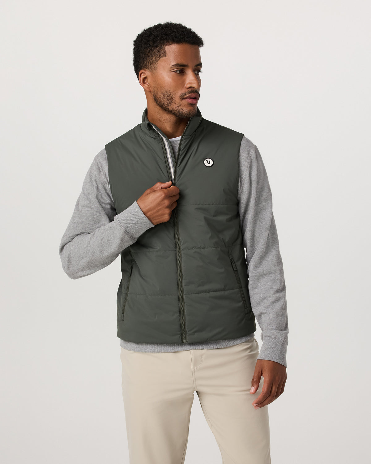 Echo Insulated Vest 2.0 Men's River Rock Vest - Vuori