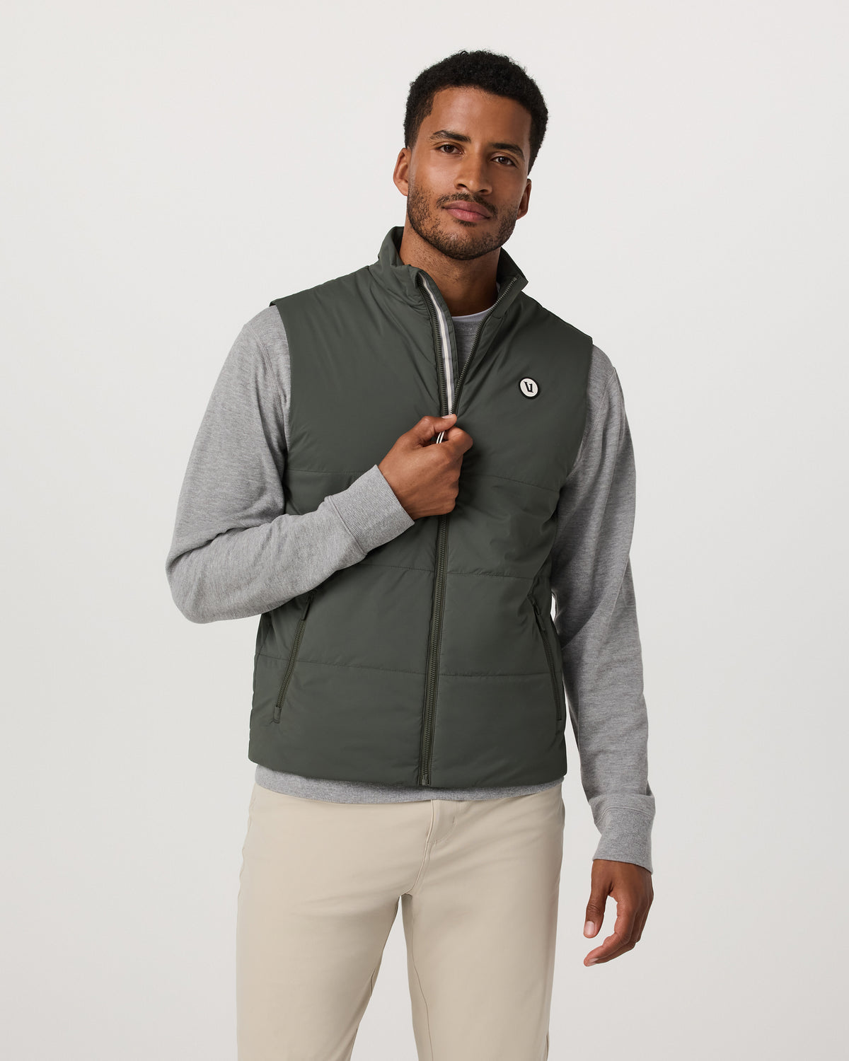 Echo Insulated Vest 2.0 Men's River Rock Vest - Vuori