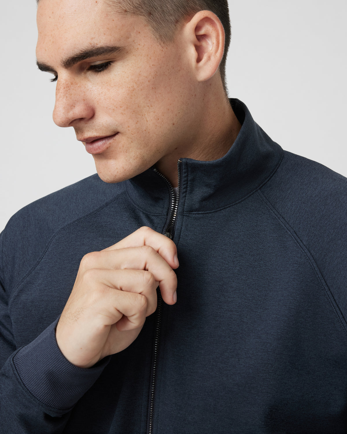 Coronado Novelty Full Zip Men's Midnight Jacket - Vuori