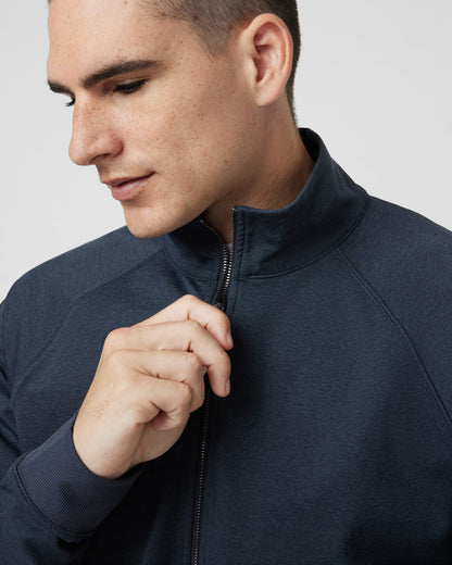 Coronado Novelty Full Zip Men's Midnight Jacket - Vuori