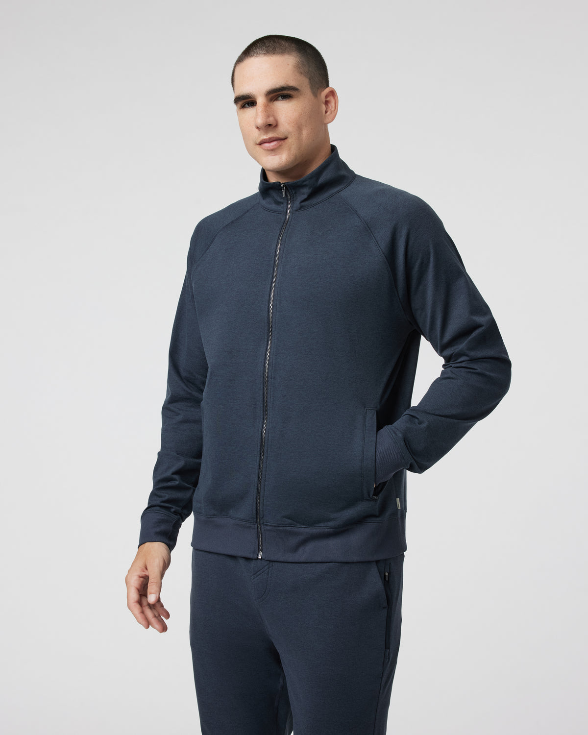 Coronado Novelty Full Zip Men's Midnight Jacket - Vuori