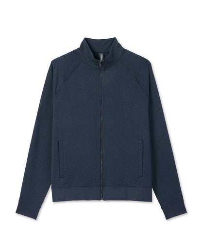 Coronado Novelty Full Zip Men's Midnight Jacket - Vuori