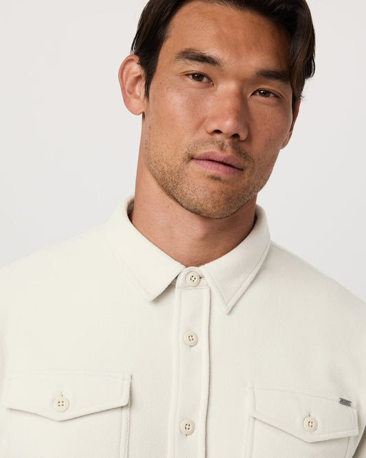 Aspen Shirt Jacket Men's Mushroom Fleece Shirt Jacket - Vuori