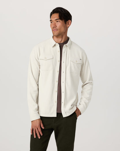 Aspen Shirt Jacket Men's Mushroom Fleece Shirt Jacket - Vuori