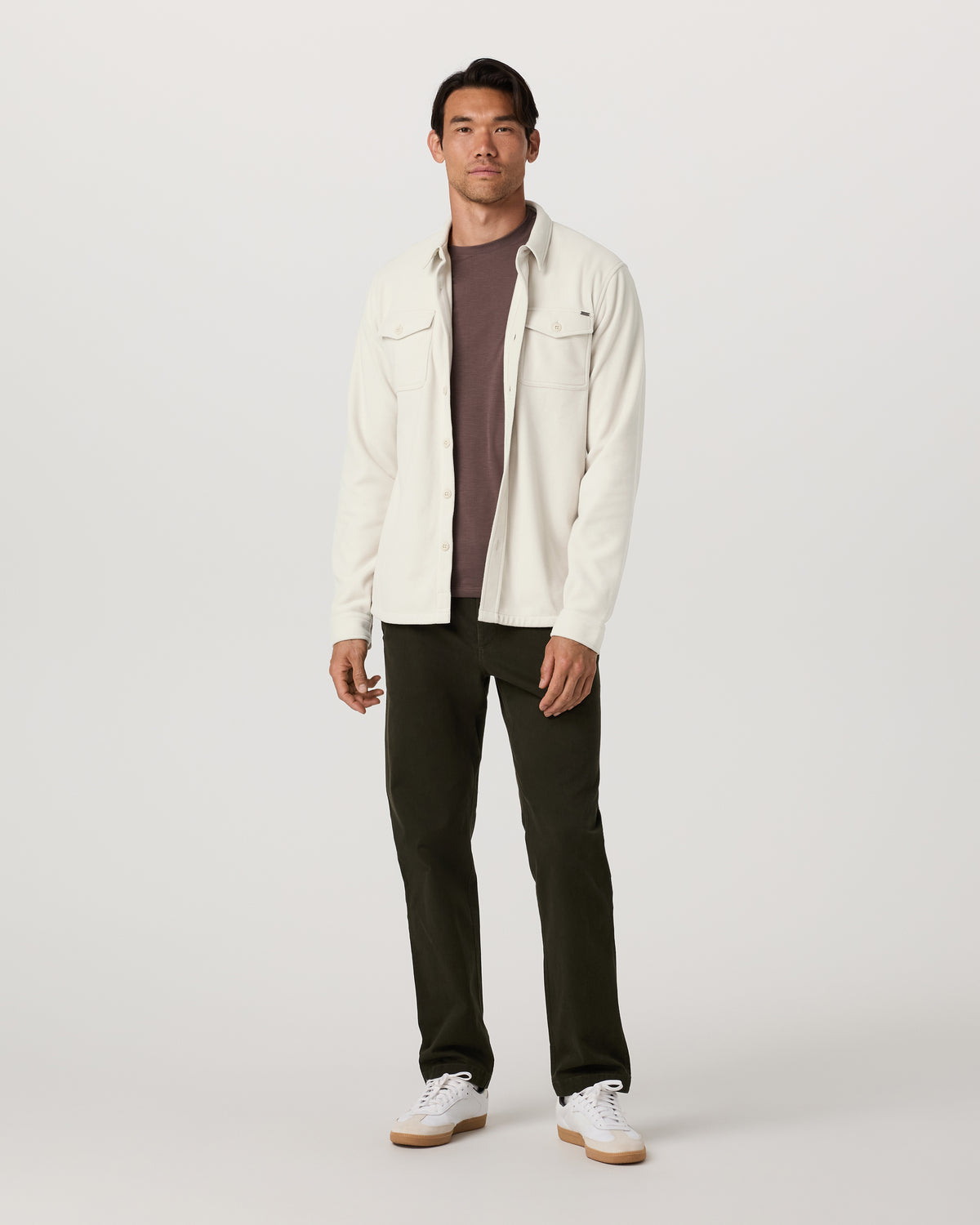 Aspen Shirt Jacket Men's Mushroom Fleece Shirt Jacket - Vuori