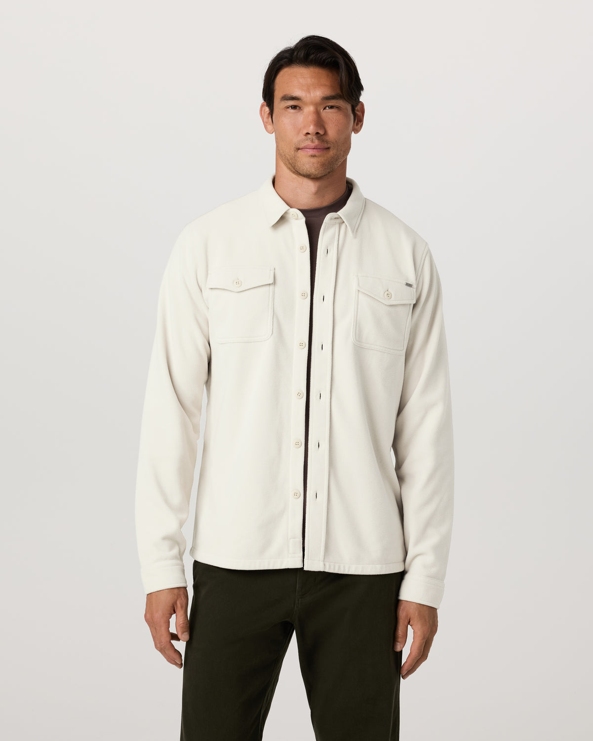Aspen Shirt Jacket Men's Mushroom Fleece Shirt Jacket - Vuori