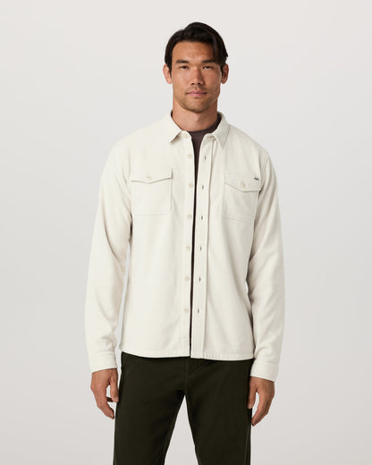 Aspen Shirt Jacket Men's Mushroom Fleece Shirt Jacket - Vuori