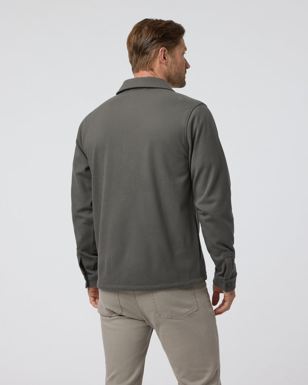 Beldon Shirt Jacket Knit Twill Oregano - Vuori