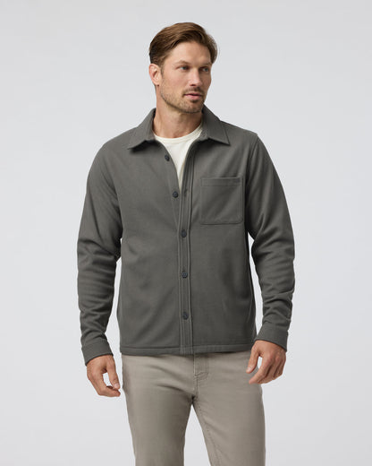 Beldon Shirt Jacket Knit Twill Oregano - Vuori