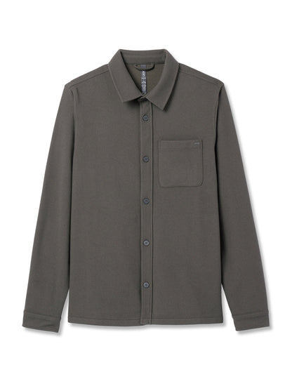 Beldon Shirt Jacket Knit Twill Oregano - Vuori