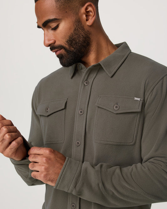Aspen Shirt Jacket Men's Root Fleece Shirt Jacket - Vuori