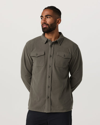 Aspen Shirt Jacket Men's Root Fleece Shirt Jacket - Vuori
