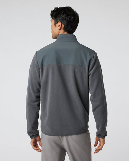 Aspen Full Zip Jacket Dark Pewter Fleece Jacket - Vuori