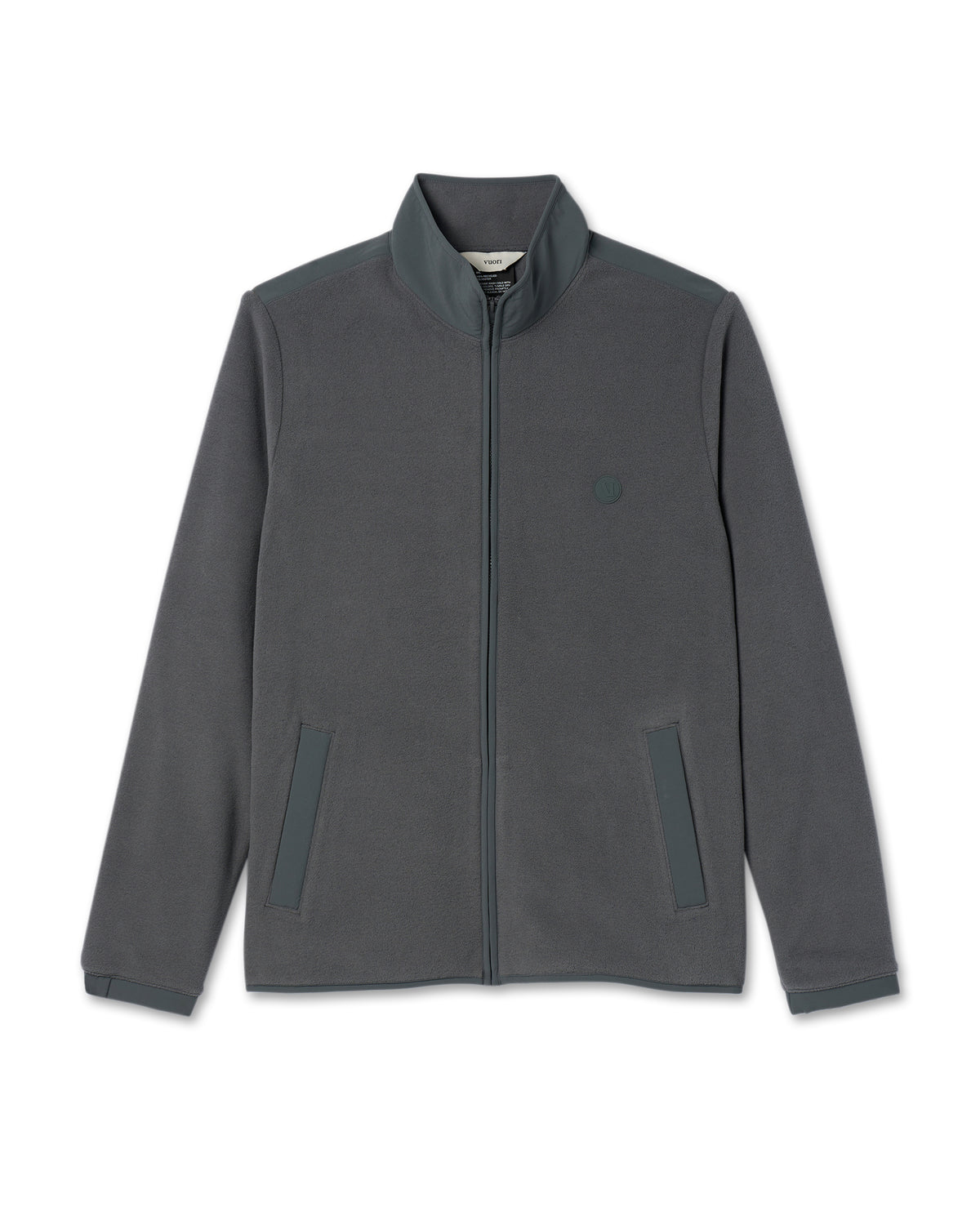 Aspen Full Zip Jacket Dark Pewter Fleece Jacket - Vuori