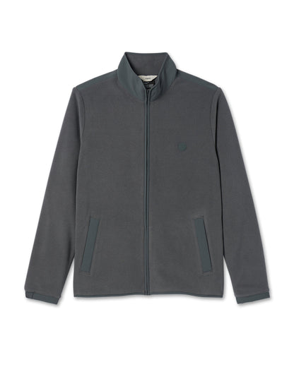 Aspen Full Zip Jacket Dark Pewter Fleece Jacket - Vuori