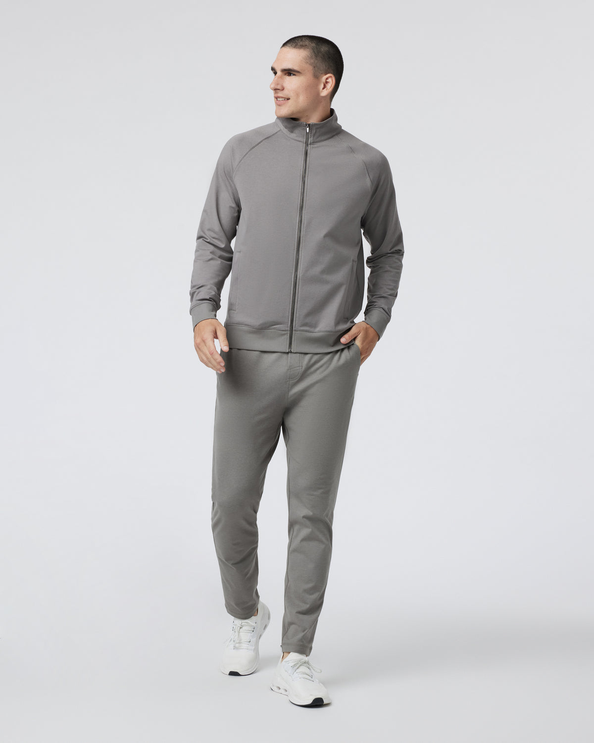 Coronado Novelty Full Zip Men's Dolomite Jacket - Vuori
