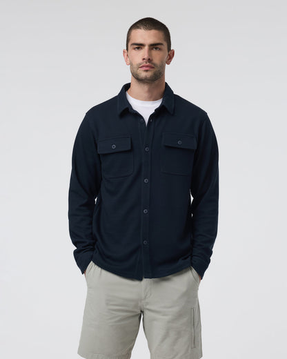Waffle Shirt Jacket Ink - Vuori