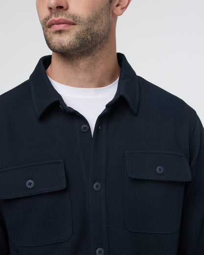 Waffle Shirt Jacket Ink - Vuori
