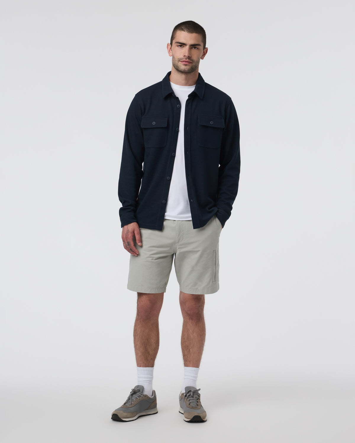 Waffle Shirt Jacket Ink - Vuori