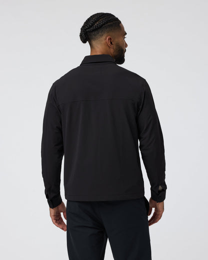 Lawson Tech Shirt Jacket Black - Vuori