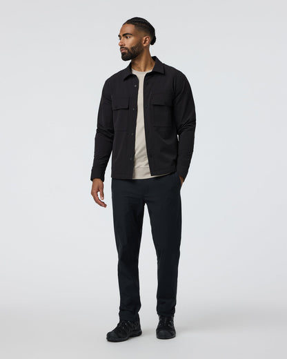 Lawson Tech Shirt Jacket Black - Vuori