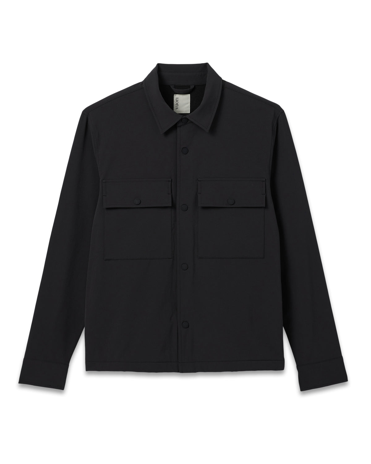 Lawson Tech Shirt Jacket Black - Vuori