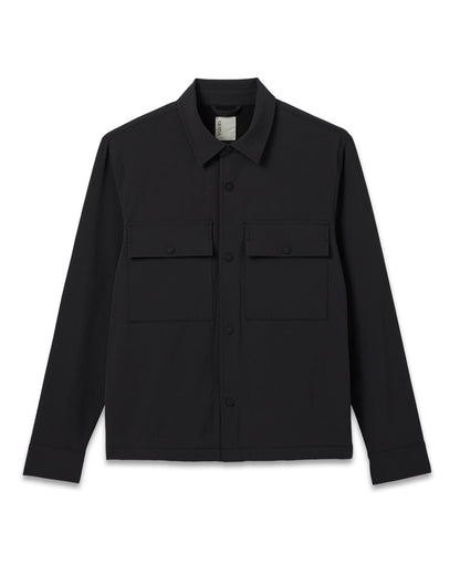 Lawson Tech Shirt Jacket Black - Vuori