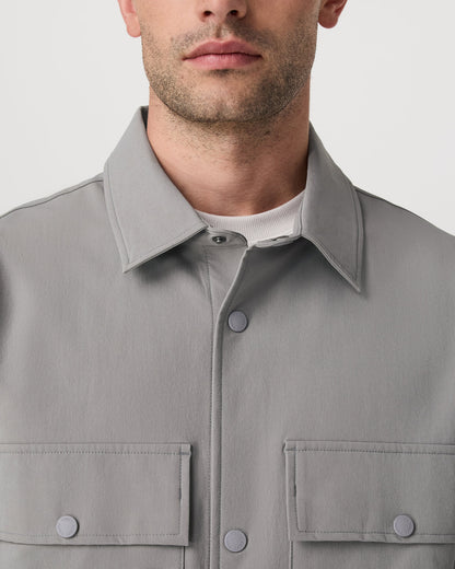 Lawson Tech Shirt Jacket Men's Shiitake Shirt Jacket - Vuori