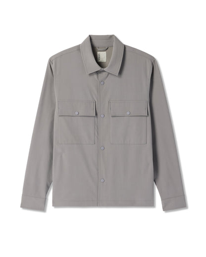 Lawson Tech Shirt Jacket Men's Shiitake Shirt Jacket - Vuori