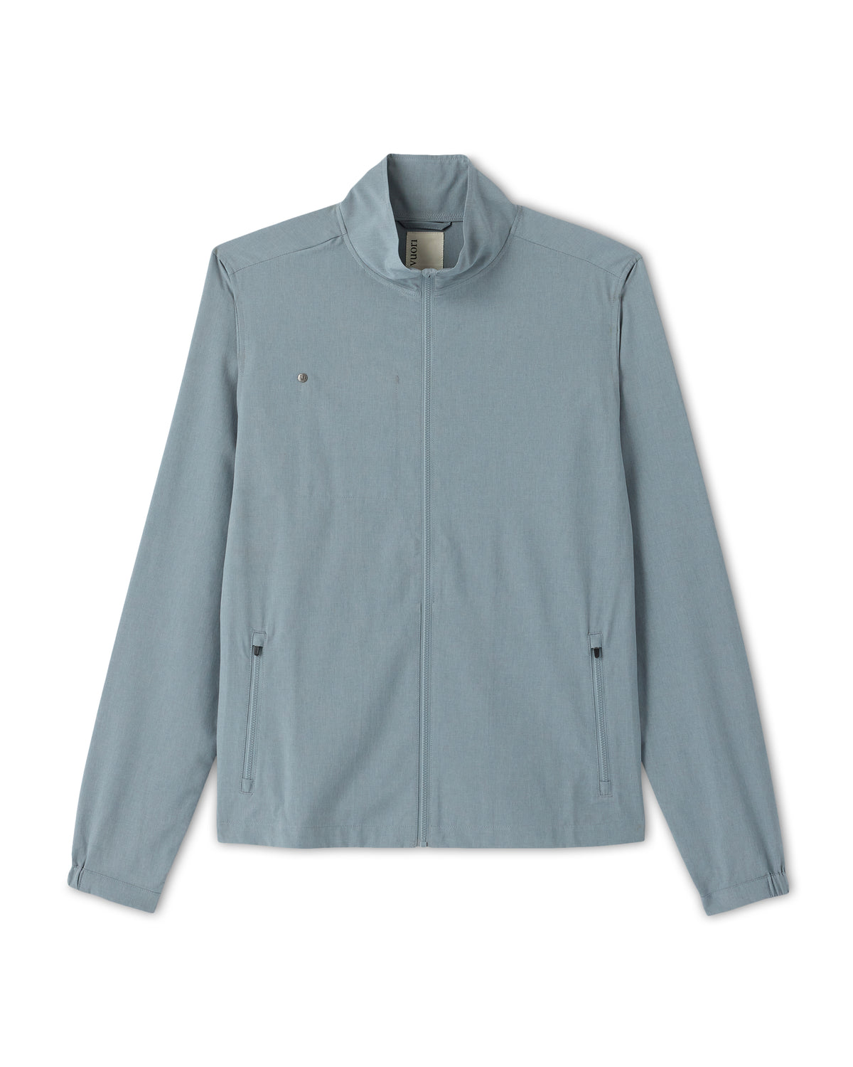 Venture Track Jacket Dusty Blue Linen Texture - Vuori