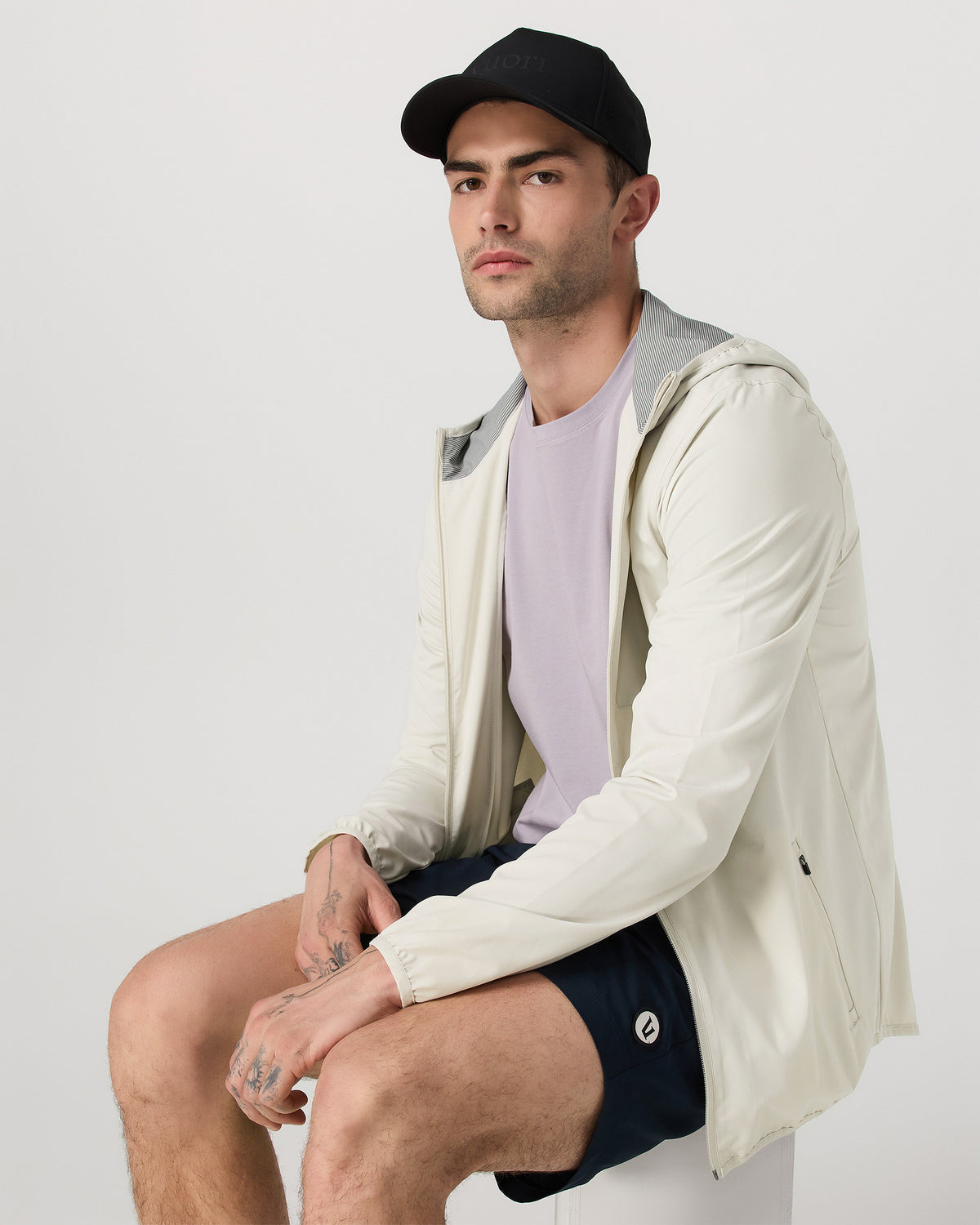 Outdoor Trainer Shell Men's Winter Grey Hooded Jacket - Vuori