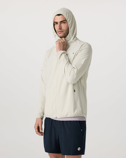 Outdoor Trainer Shell Men's Winter Grey Hooded Jacket - Vuori