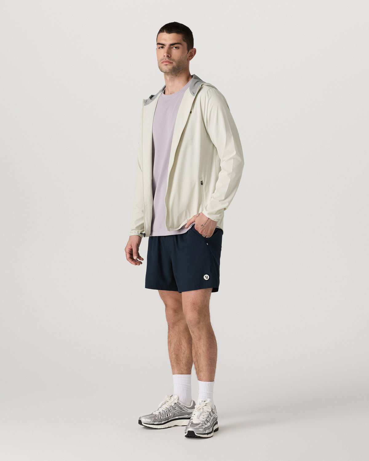 Outdoor Trainer Shell Men's Winter Grey Hooded Jacket - Vuori