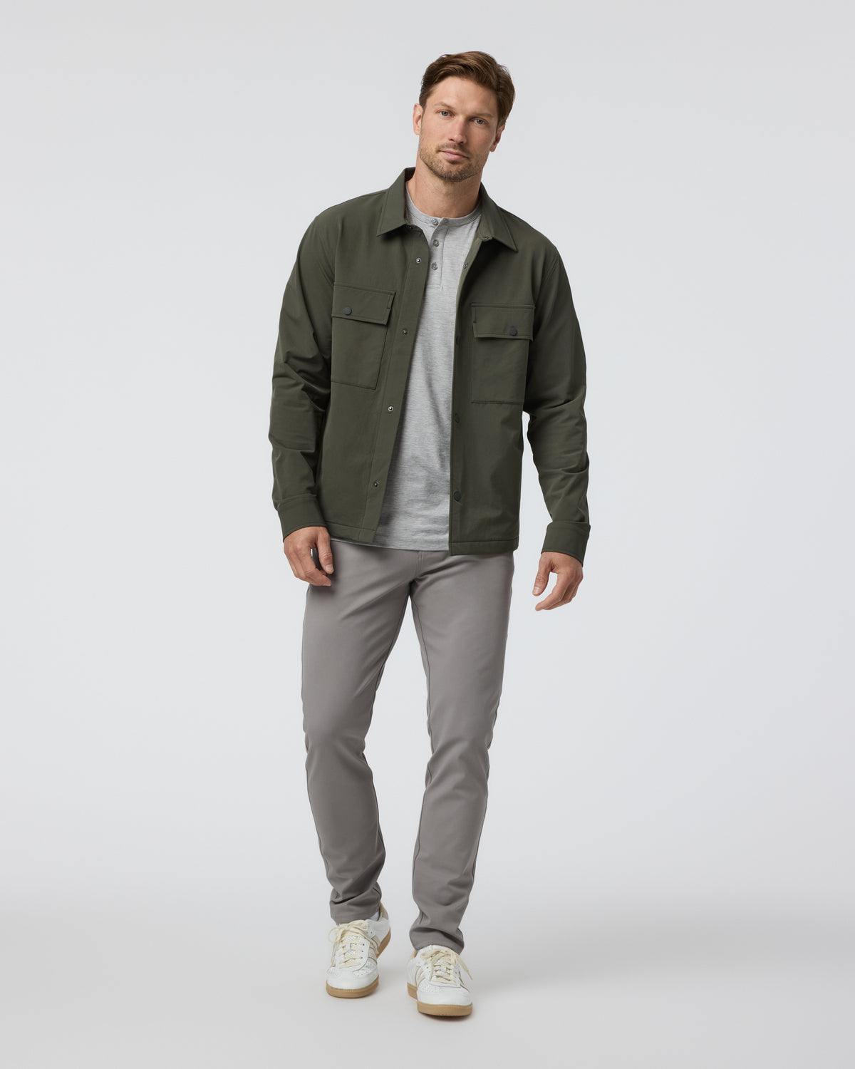 Lawson Tech Shirt Jacket Oregano - Vuori