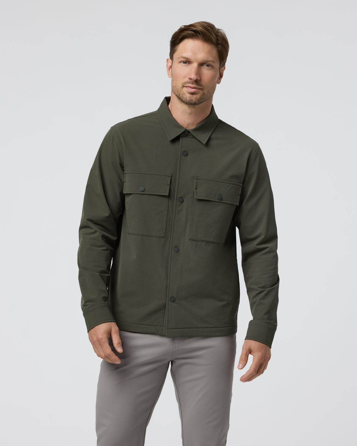 Lawson Tech Shirt Jacket Oregano - Vuori