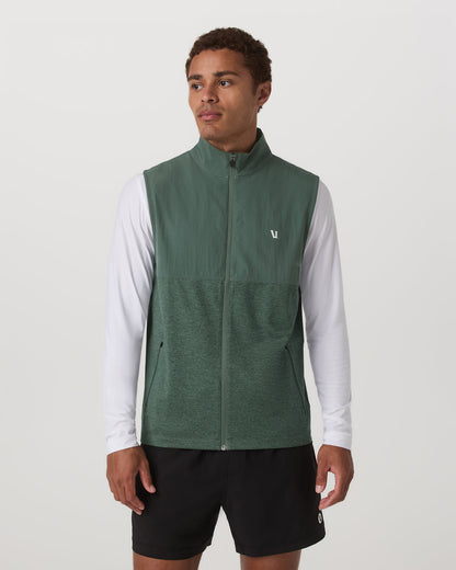 Sunday Element Vest Men's Agate Green Heather Vest - Vuori