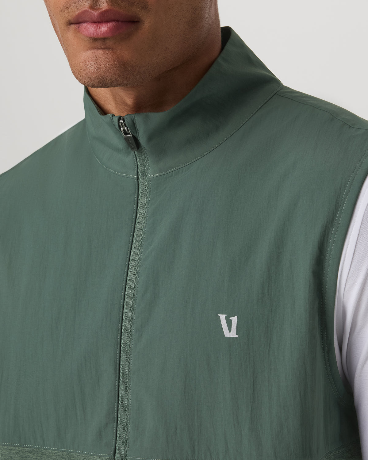 Sunday Element Vest Men's Agate Green Heather Vest - Vuori