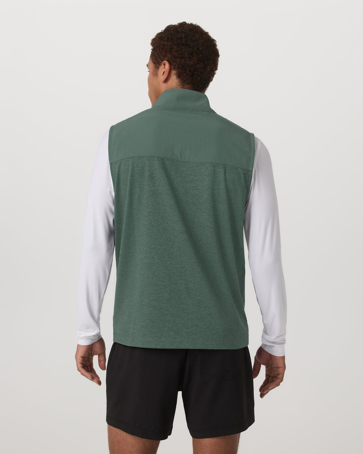 Sunday Element Vest Men's Agate Green Heather Vest - Vuori