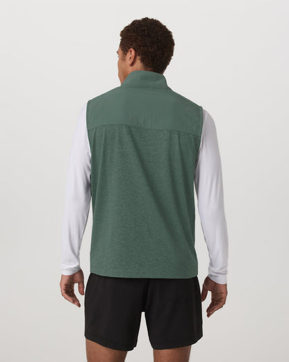 Sunday Element Vest Men's Agate Green Heather Vest - Vuori