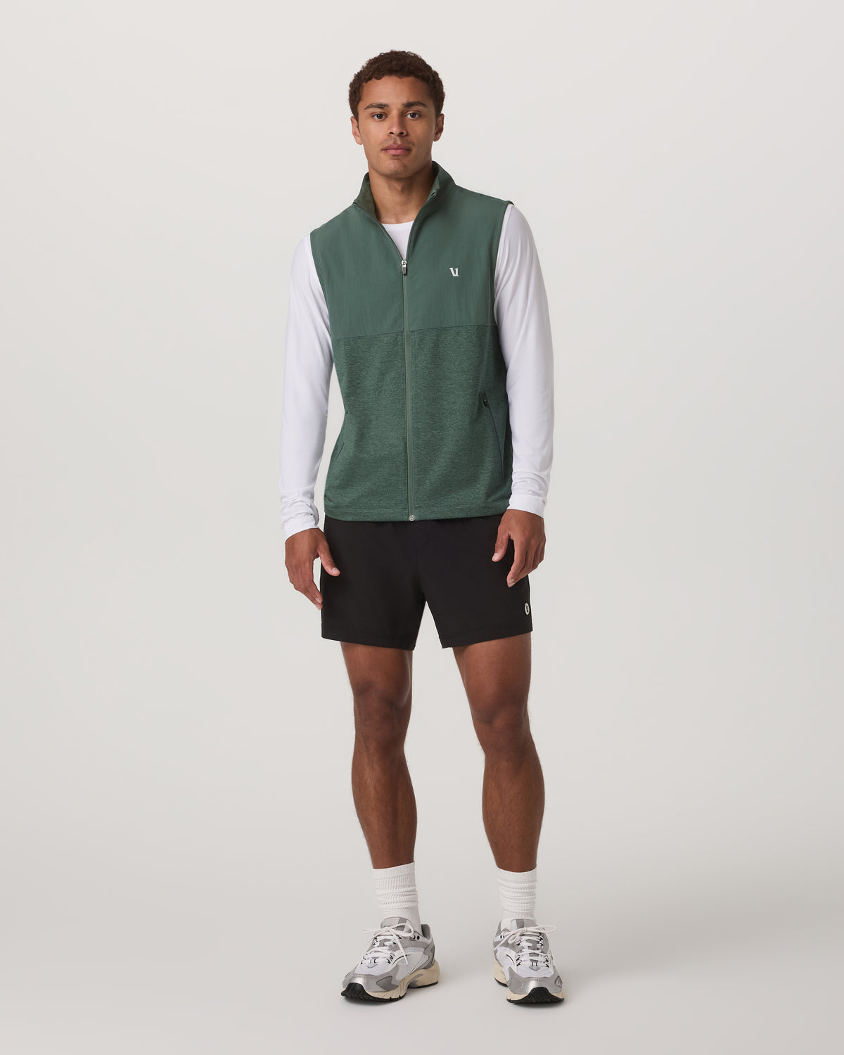 Sunday Element Vest Men's Agate Green Heather Vest - Vuori