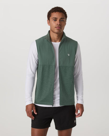 Sunday Element Vest Men's Agate Green Heather Vest - Vuori