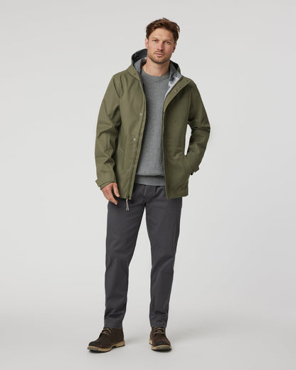 Tuuli Rain Jacket Men's Dark Metal Waterproof Jacket - Vuori