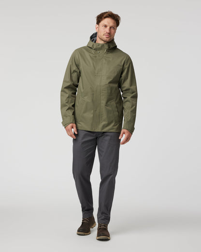 Tuuli Rain Jacket Men's Dark Metal Waterproof Jacket - Vuori