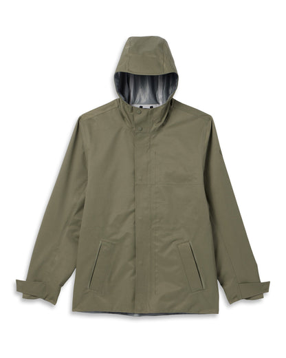 Tuuli Rain Jacket Men's Dark Metal Waterproof Jacket - Vuori
