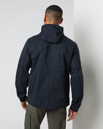 Rainstorm Packable Jacket Men's Black Rain Jacket - Vuori